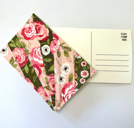 Quilted Post Card Coaster